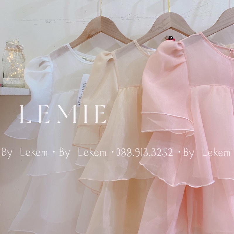 Áo Babydoll Tơ Kính Dáng Tầng Hàng 2 Lớp ❤️ Nhiều Màu Ảnh Shop Tự Chụp Lekemqc