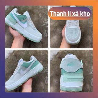 (Fullbox tag bill) Giầy AF shadow trắng xanh hot hit cao cấp