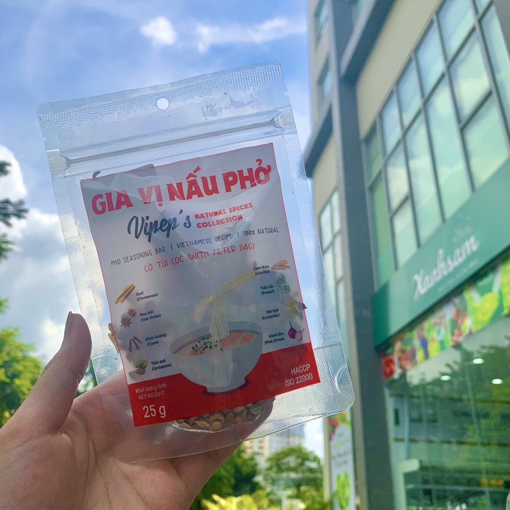 Gia Vị Nấu Phở/Lẩu/Tomyum/Súp Gà Vipep - Xanhsam Organic