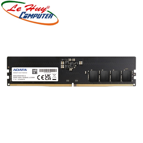 Ram máy tính ADATA 16GB (1x16GB) DDR5 4800Mhz (AD5U480016G-S)