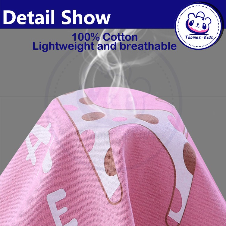 Bộ Đồ Áo Thun Tay Ngắn In Hoạt Hình Và Quần Ngắn Dành Cho Bé Trai Gái 1-5 Tuổi