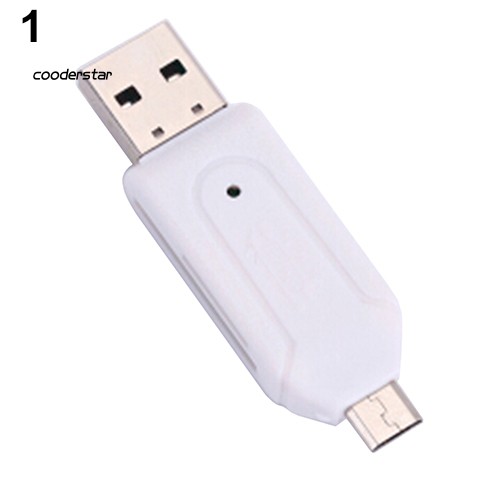 Đầu Đọc Thẻ Nhớ Usb Otg 2 Trong 1 Cho Điện Thoại / Máy Tính