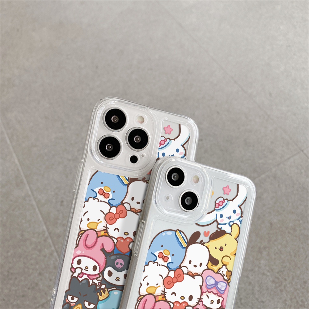 Ốp Điện Thoại Mềm Trong Suốt Chống Sốc In Họa Tiết Hello Kitty Cho iPhone 11 13 12 X XS Pro Max XR 12 13 Mini