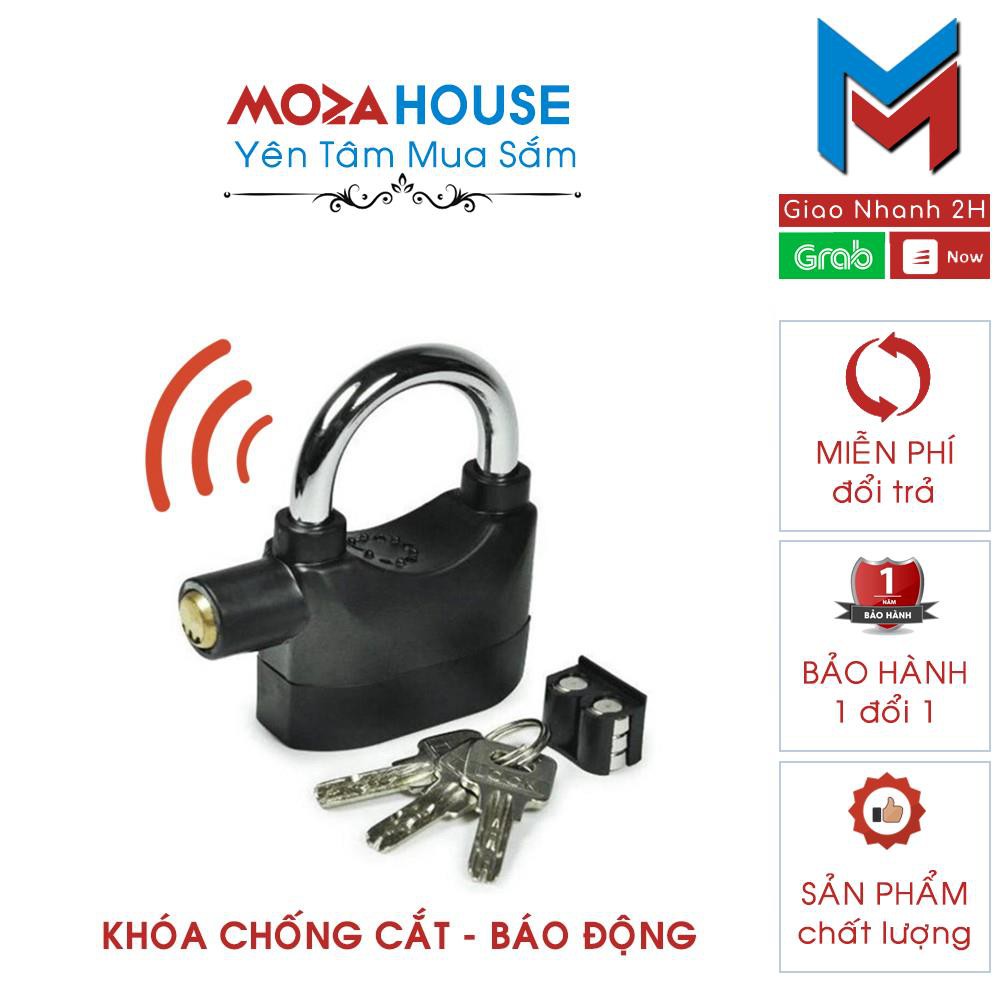 Khóa Chống Trộm Xe Máy Thông Minh Có Còi Báo Động, Ổ Khóa Chống Trộm Thế Hệ Mới Alarm Lock Nhỏ Gọn Tặng Kèm Pin Thay Thế