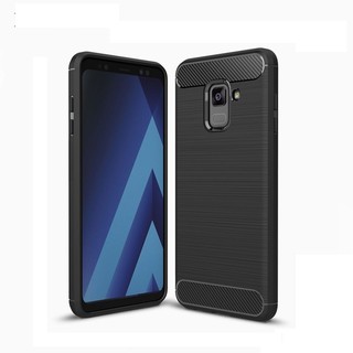 Ốp lưng chống sốc cho Samsung Galaxy A8 2018 / A8 Plus 2018 hiệu Likgus (chống va đập, thiết kế vân kim loại)