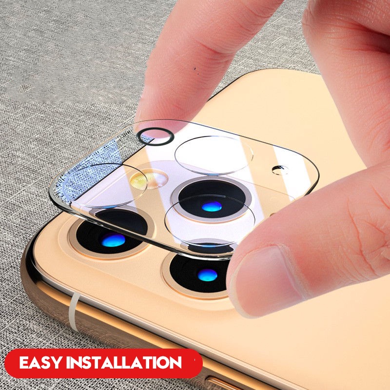 Kính Cường Lực Camera 9H Dành Cho IPHONE 11, 11Pro Max, IPHONE 12, 12 Mini, 12Pro, 12Pro Max - Kèm Bộ Khăn Lau