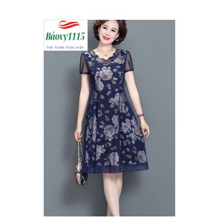 Váy Lưới ngắn tay cho mẹ