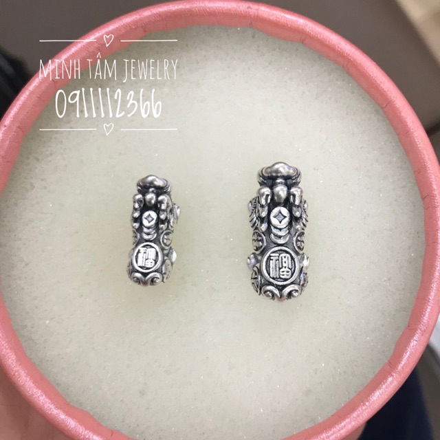 Tỳ hưu bạc Thái S999 size hạt 8-10 ly