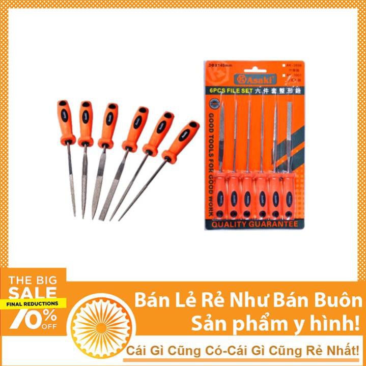 Bộ Giũa Kim Cương 6 Cây Asaki AK-3901