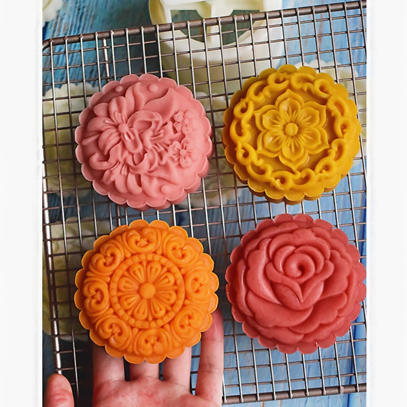 Bộ Khuôn Làm Bánh Trung Thu / Bánh Trung Thu / Bánh Trung Thu 3d 150 / 200g Tiện Dụng Diy