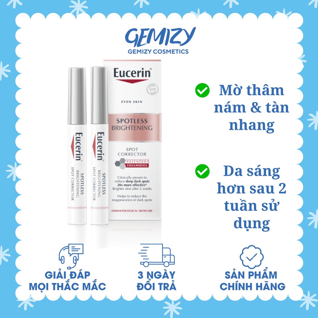 Bút chấm giảm thâm nám đốm nâu Eucerin Ultrawhite 5ml, serum tinh chất - Gemizy Shop