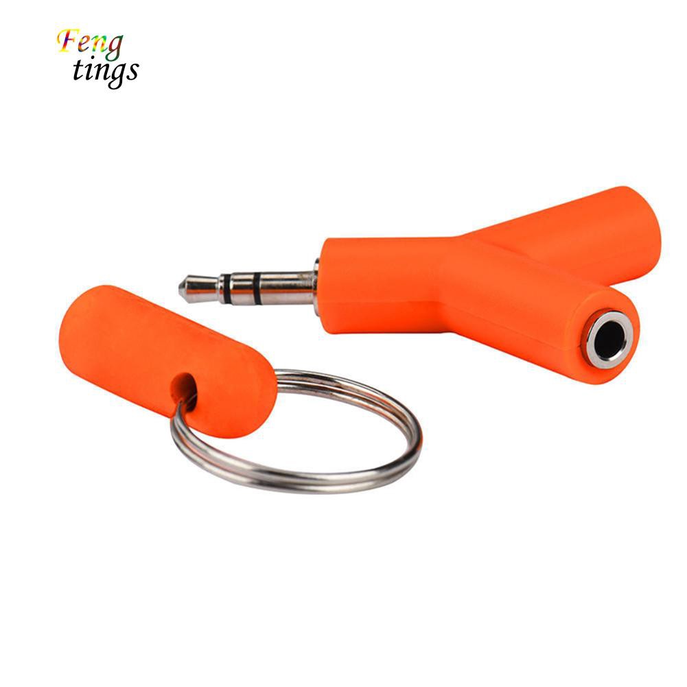 ✌ FT ✌ 3.5mm Y Splitter Male to Dual Female Jack Audio Headphone Mic Adapter Converter