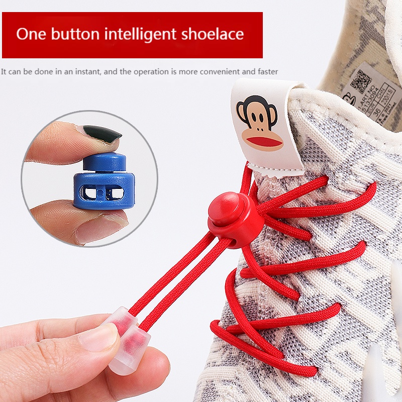 Dây Giày Co Giãn Không Cần Buộc Tiện Lợi Dành Cho Trẻ Em Và Người Lớn
