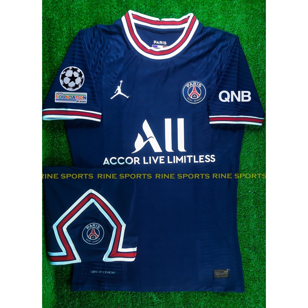 Bộ áo bóng đá PSG Sân nhà Super player bodyfix Thailand mùa giải 2021-2022 Giống thi đấu 100%