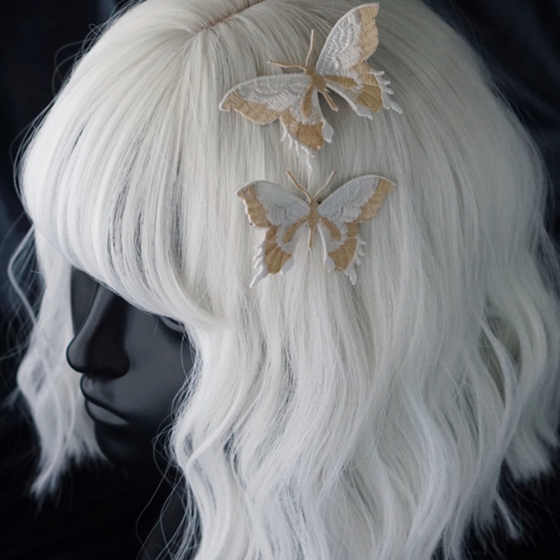 Trâm Cài Tóc Thêu Hình Bướm Phong Cách Gothic
