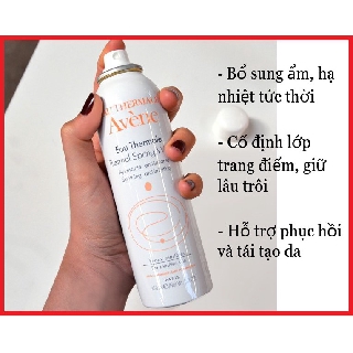 [Check mã thoải mái] Xịt khoáng Avène Pháp cấp ẩm cho da căng mướt, hàng chuẩn Pháp chuẩn auth 100%