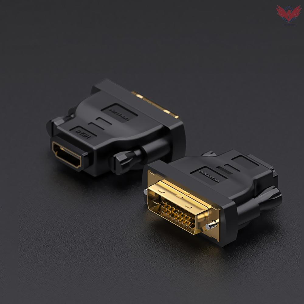 Fir VENTION DVI to HD Adapter DVI Male to HD Female Converter DVI24+1/DVI-D to HD   1080P Bi-directional Switch for TV Displayer Computer Graphic Card