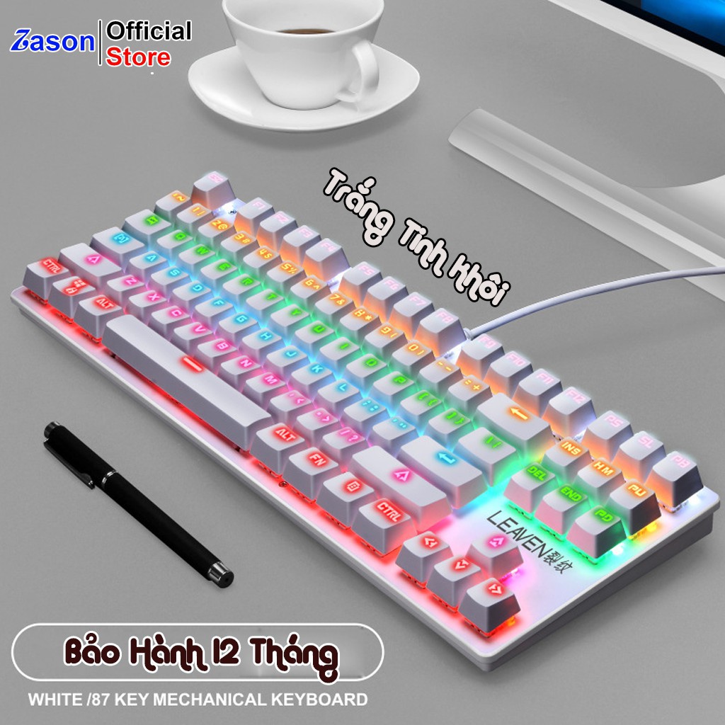 [CHUYÊN GAME] Bàn Phím Cơ Gaming LEAVEN K550 Chống Nước, Tích Hợp Đèn Led Đồi 10 Chế Độ Nháy Bảo Hành 12 Tháng | WebRaoVat - webraovat.net.vn