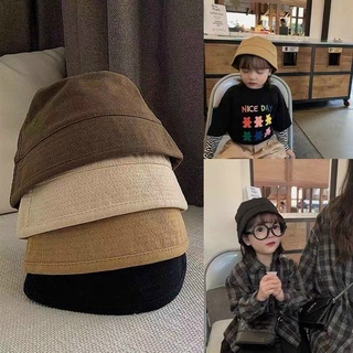 Mũ Bucket vành tròn vải denim cho bé