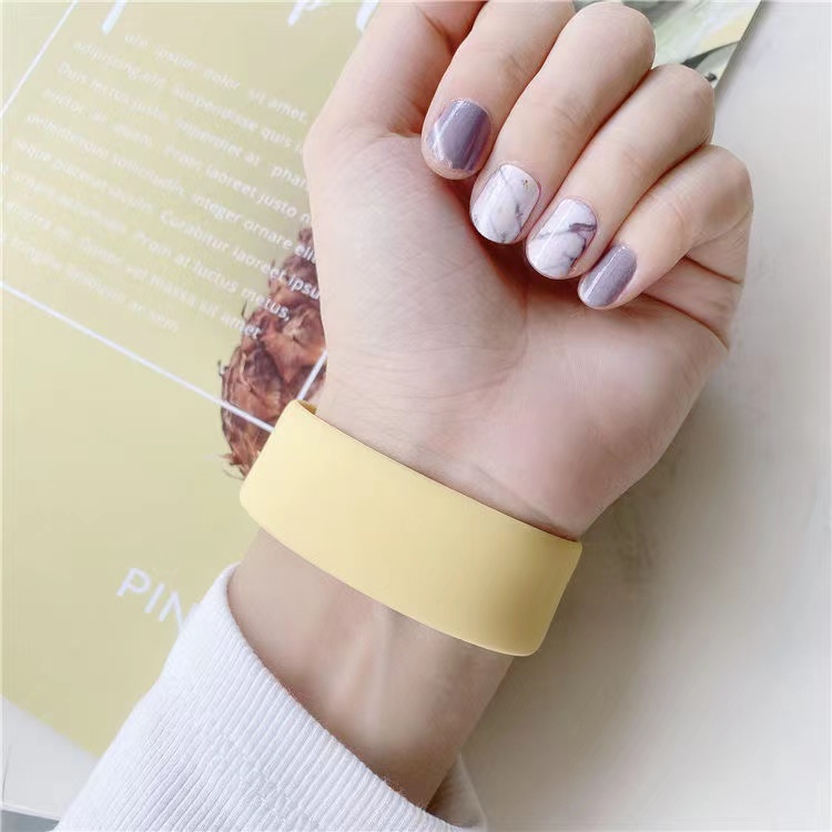 Dây Đeo Đồng Hồ Bằng silicone Co Giãn Kích Thước 40mm 44mm 45mm 41mm 38mm 42mm Cho iwatch series 7 6 5 4 3 se