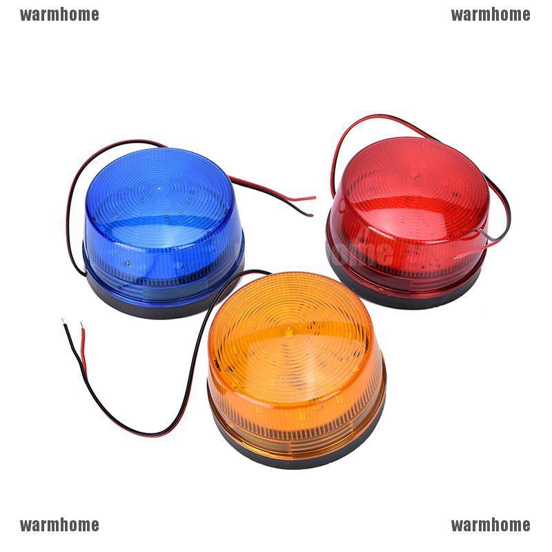 Đèn LED Nhấp Nháy Báo Động 12V Ánh Sáng Xanh Cam Đỏ