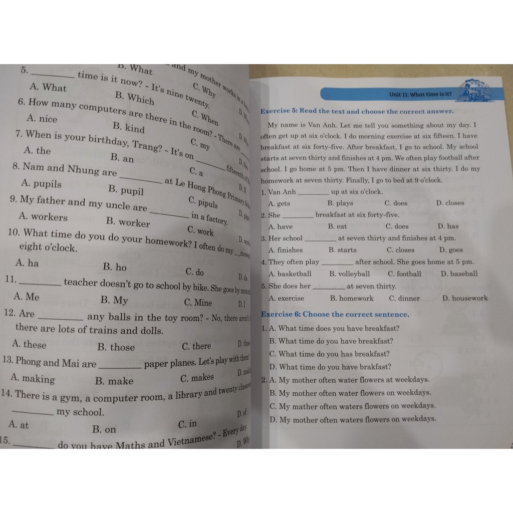 Sách - The langmaster Bài tập trắc nghệm tiếng anh lớp 4 tập 1 ( có đáp án )