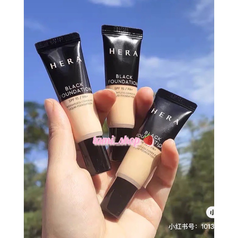 KEM NỀN MINI HERA BLACK FOUNDATION | BigBuy360 - bigbuy360.vn