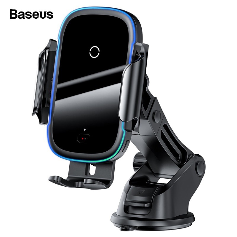 Bộ sạc ô tô Baseus 15W cho for iPhone 13 12 11 Pro for Samsung for vivo Sạc nhanh Bộ sạc Qi hồng ngoại thông minh Giá treo trên ô tô