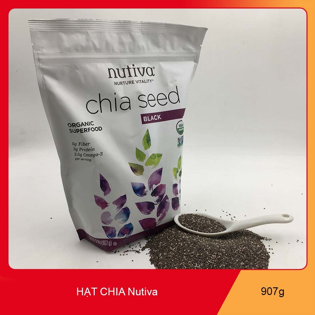 907Gr Chia Đen Nutiva Của Mỹ, HSD Mới Nhất
