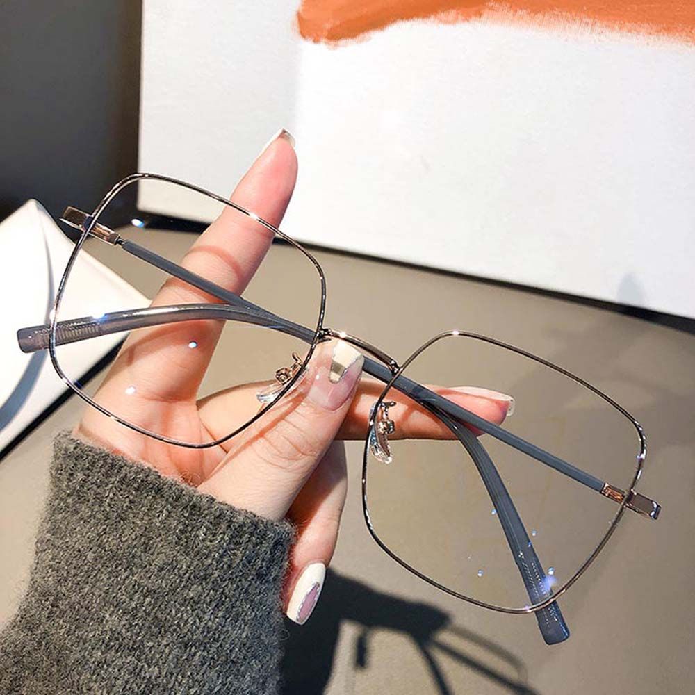 Mắt kính gọng vuông lớn trong suốt chống ánh sáng xanh phong cách cổ điển BACK2LIFE