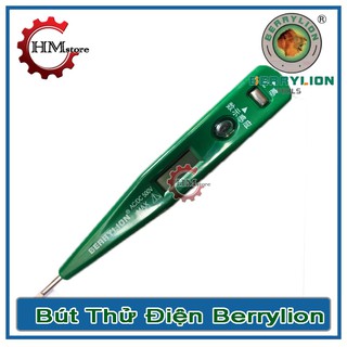 Bút thử điện điện tử Berrylion hiện số có đèn - bút thử điện đa năng, vít thử điện, dụng cụ kiểm tra rò rỉ điện