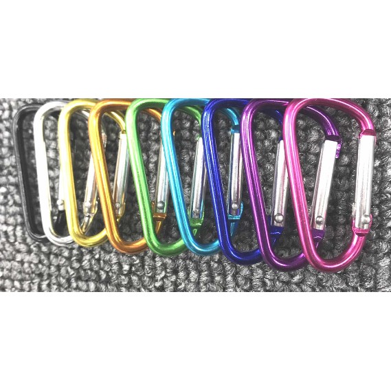 Móc Khóa Treo 4.5cm - Chữ D - Carabiner 1k 1000đ 1000 - Hàng Có Sẵn Trong Kho