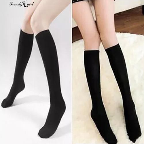 Vớ cổ cao đến đầu gối mềm mại thời trang cho nữ