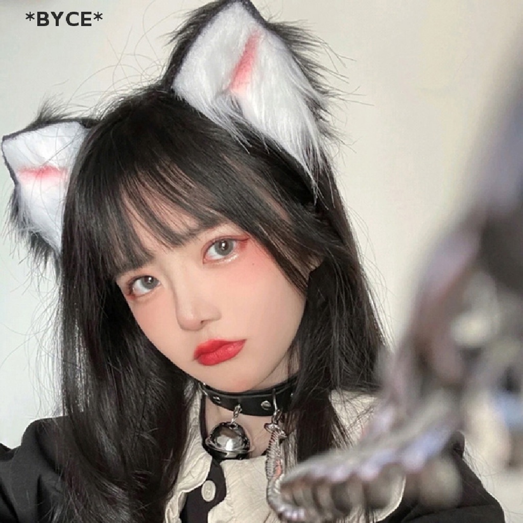 Băng Đô Tai Mèo Lông Xù Dễ Thương Dành Cho Nữ