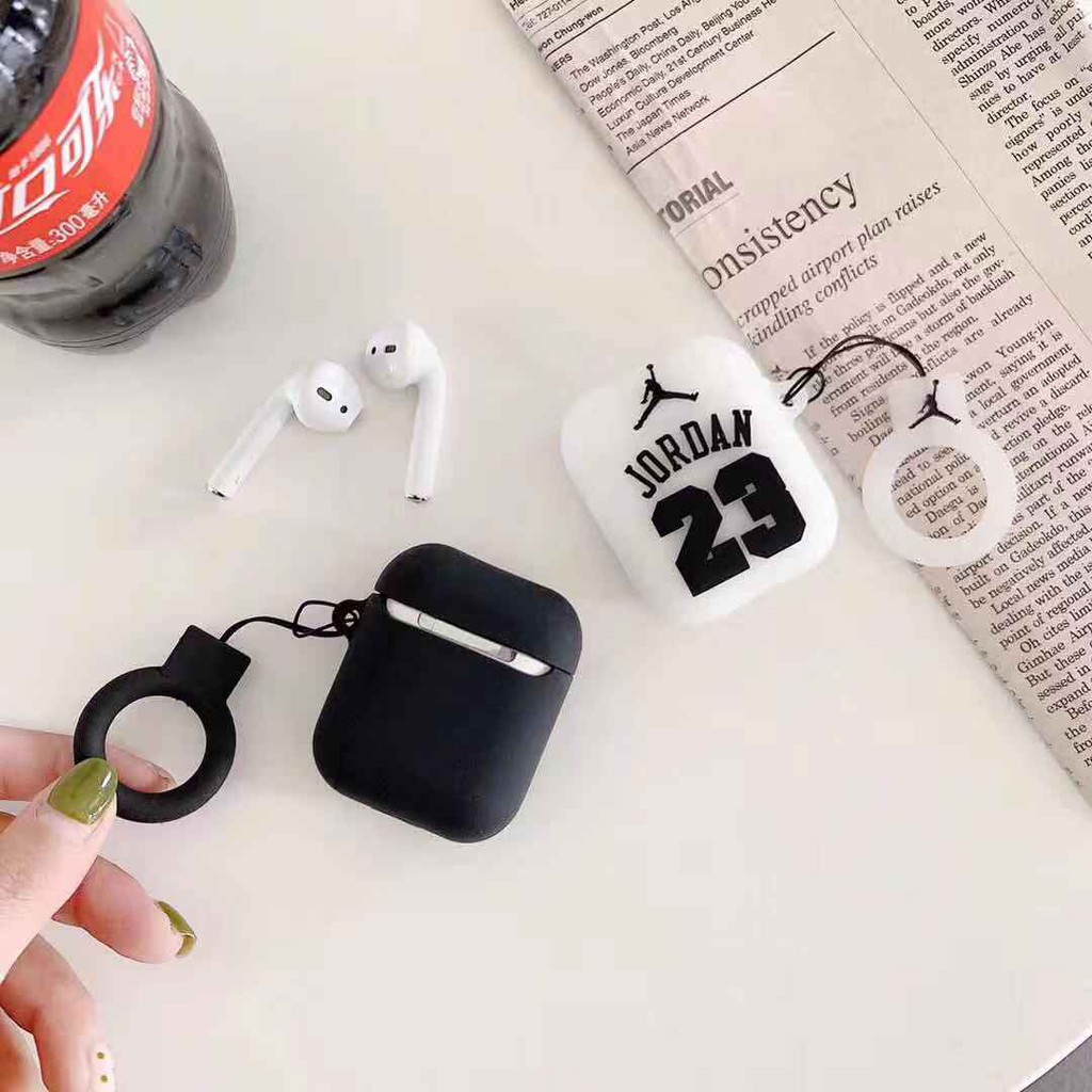 Case Silicon Airpods 1/2 - Vỏ bảo vệ tai nghe Airpods Jordan 23