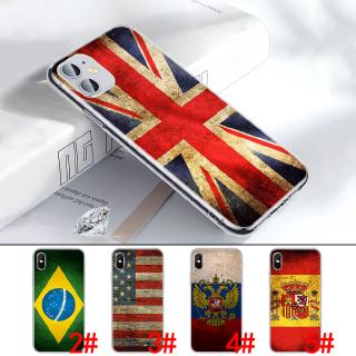 Ốp điện thoại TPU mềm trong suốt hình cờ quốc gia cho IPHONE XS MAX XR X 11 PRO 7 8 6 6S PLUS 17C
