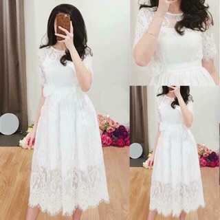 Đầm ren tiểu thư