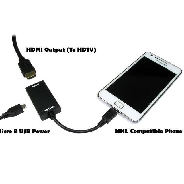 Cáp Chuyển Đổi MHL Micro USB Sang HDMI TV