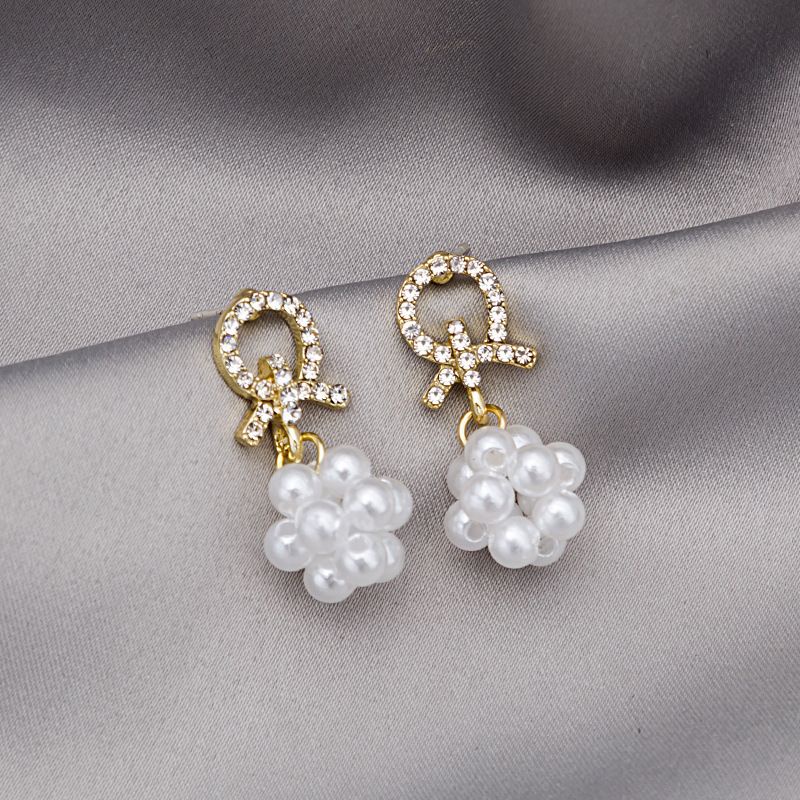 Bông tai bạc S925 - Hoa tai chùm nho nhẹ nhàng, nữ tính ZaZa.accessories KT8069