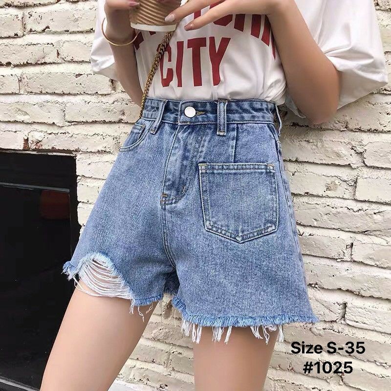 Quần Short Jeans 3 Mau Túi Kiểu 1 Bên Size nhỏ đên 35 ms 1025 | WebRaoVat - webraovat.net.vn