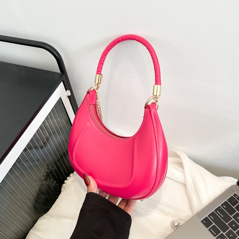 Túi Xách Đeo Vai Màu Trơn Đơn Giản Thời Trang Cho Nữ