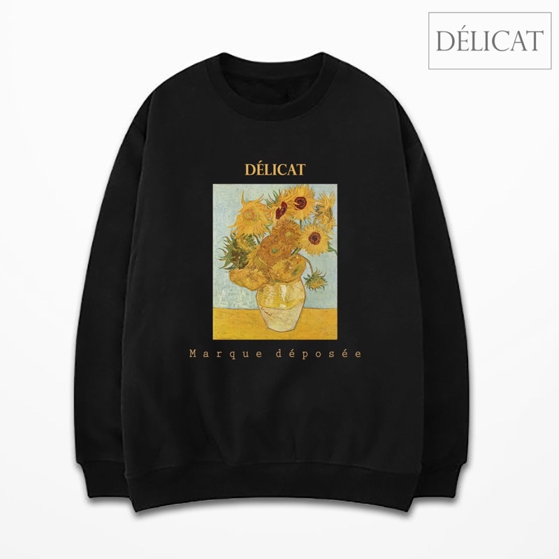 Áo sweater Hoa hướng dương vàng Vincent VanGogh