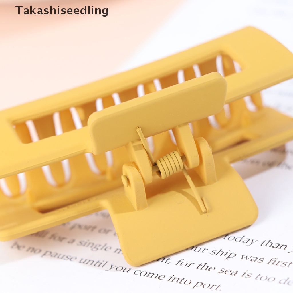 Kẹp tóc càng cua dáng vuông nhám thiết kế đơn giản thời trang dành cho nữ