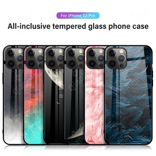 Ốp Lưng Kính Cường Lực Viền Tpu Chống Sốc Cho Iphone 12 Mini 12 Pro Max