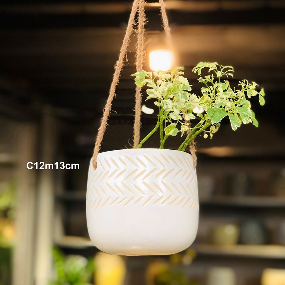 Chậu gốm treo Indoor- (Giao mẫu ngẫu nhiên) - BAN CÔNG XANH