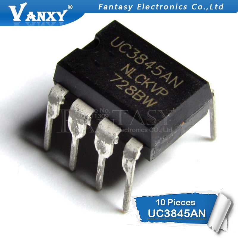 Set 10 linh kiện điện tử Ic Uc3845B Dip-8 Uc3845A Dip8 Uc3845An Uc3845Bn Uc3845 Dip