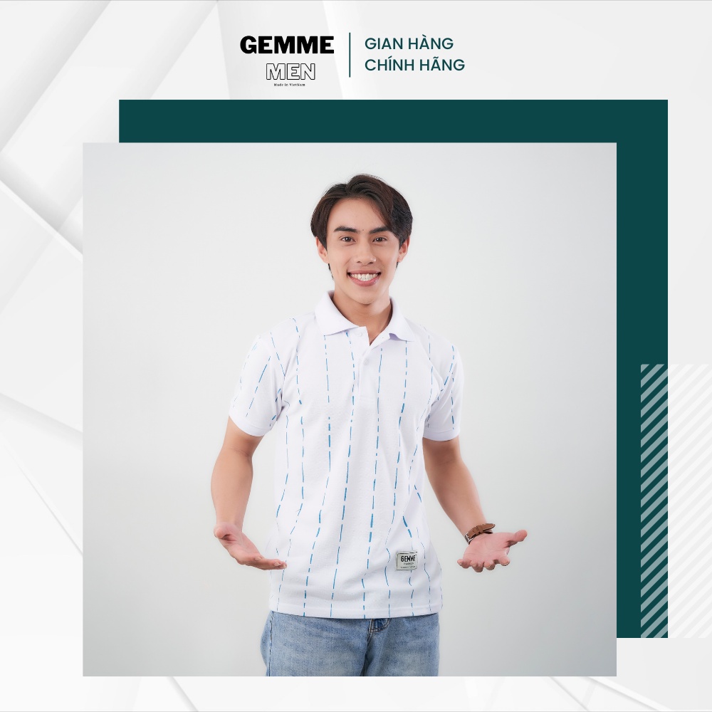 Áo thun polo big size GEMME MEN chuẩn form, trẻ trung, thanh lịch, đủ màu, Big Size 55- 130kg