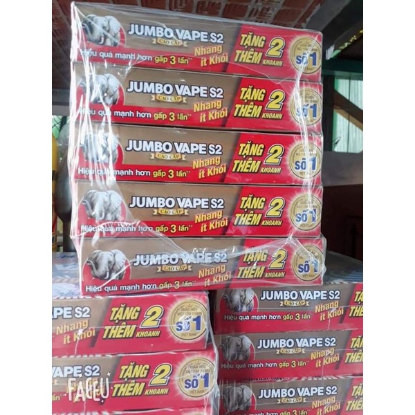 Nhang muỗi JUMBO ít khói tặng thêm 2 khoanh, tặng áo mưa khi mua 6 lốc