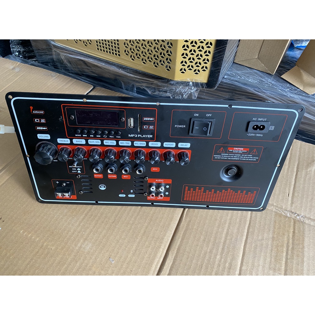 Bo Mạch Loa Kéo Nguồn Xuyến đánh Bass 40 đôi, 5 Tấc đơn Mạnh Mẽ có Echo delay