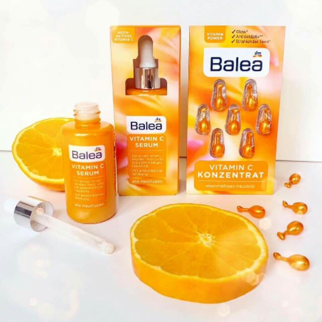 (Bill, review) Serum vitamin C Balea nội địa Đức